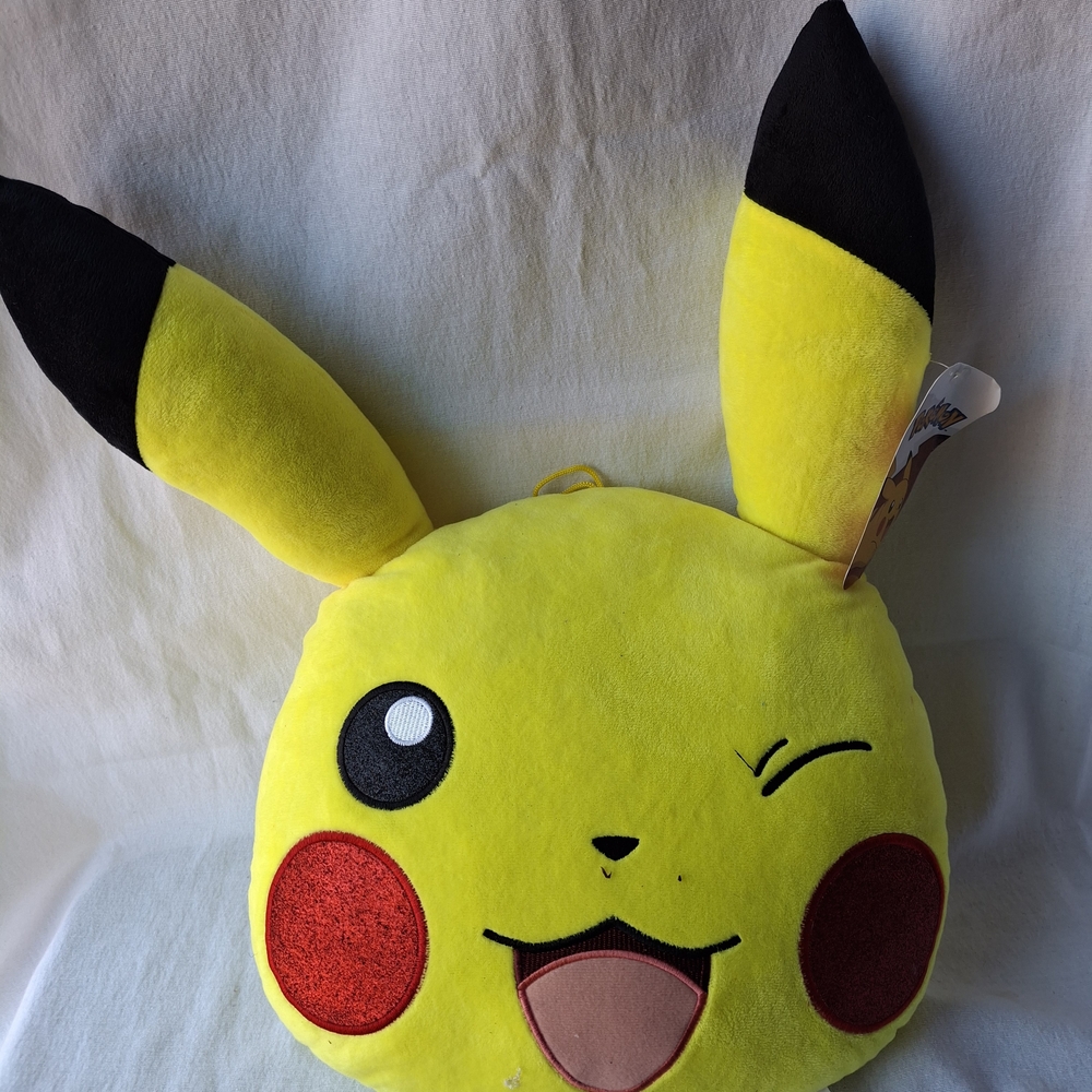 Yellow Plush Character Pillow